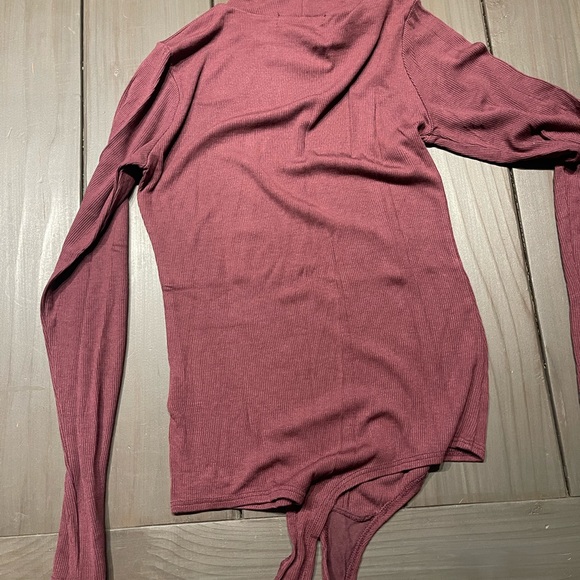 COPY - n:Philanthropy burgundy turtleneck bodysuit size small - Picture 6 of 6